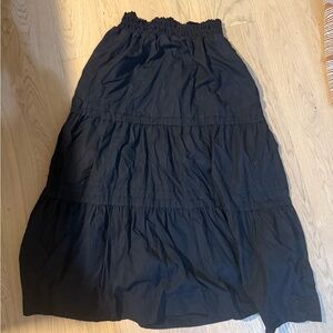 Quince Black Maxi Skirt